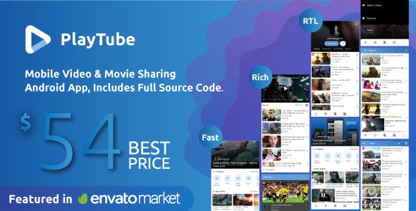  PlayTube - Video movie sharing Android native application