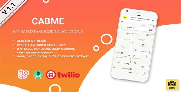  Cabme - Enterprise full taxi application Android+Web