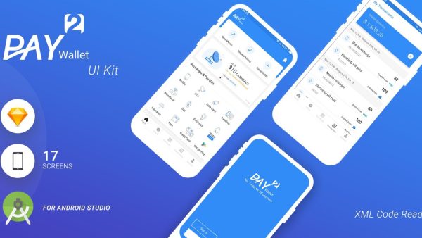  Pay2Wallet - Android Studio UI Kit