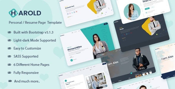 Harold - Personal Portfolio Template