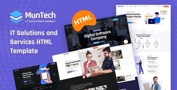 Munteh - IT 信息技术服务网站 HTML5 模板