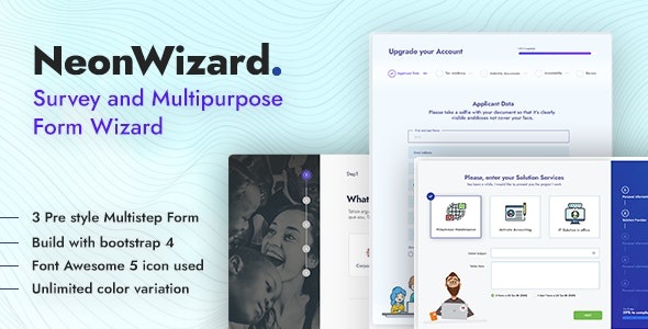  NeonWizard - Questionnaire Multistep Form Wizard