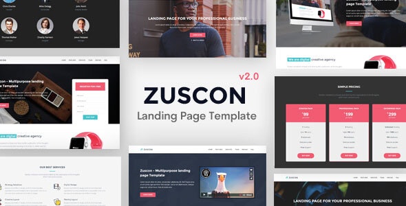 Zuscon - Bootstrap 5 响应式着陆页网站模板