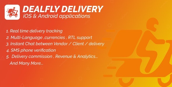 Delivery For Dealfly – Order Tracking Real-Time – iOS & Android