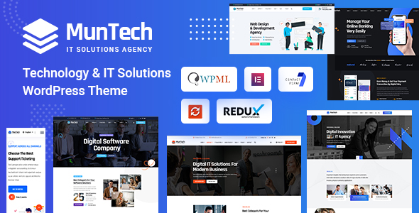 Muntech - Technology & IT Solutions WordPress Theme