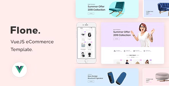 Flone - VueJS eCommerce 电子商务网站模板