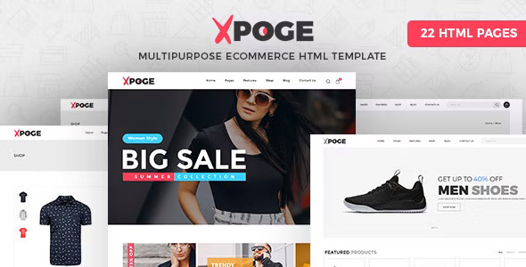  Xpoge - Multipurpose eCommerce HTML Template