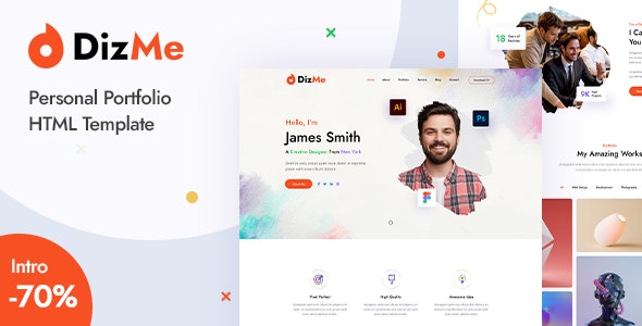 Dizme - Personal Portfolio HTML Template