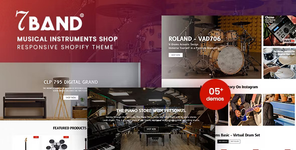 7Band - Musical Instruments Shop Shopify Theme