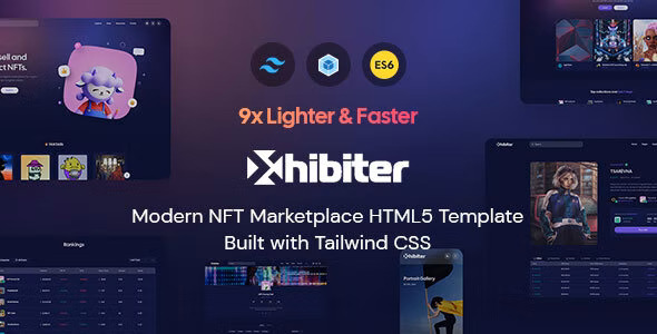  Xhibiter - NFT Marketplace HTML Template