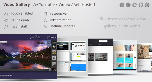 Video Gallery Wordpress Plugin /w YouTube Vimeo