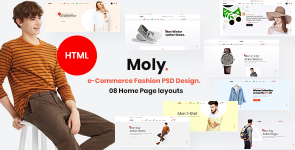 Moly - 多用途电子商务网站 HTML5 模板