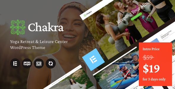 Chakra - Yoga Retreat & Leisure Center WordPress Theme