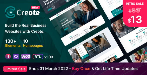 Creote - Consulting Business WordPress Theme