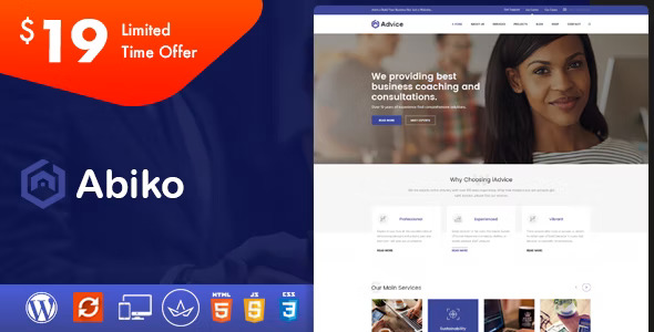Abiko - Business Consulting WordPress Theme