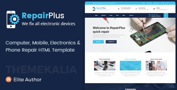  Repair Plus - Electronics and Phone HTML Template