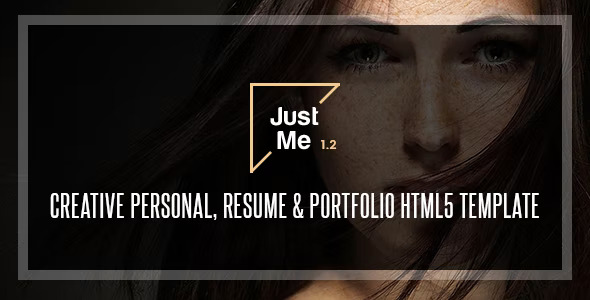 Just Me - Creative Personal Resume, vCard & Portfolio HTML5 Template