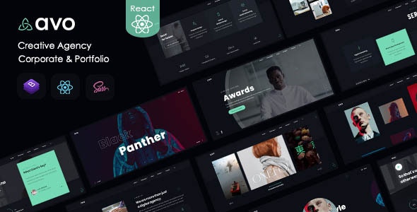 Avo - React Creative Agency & Showcase Portfolio