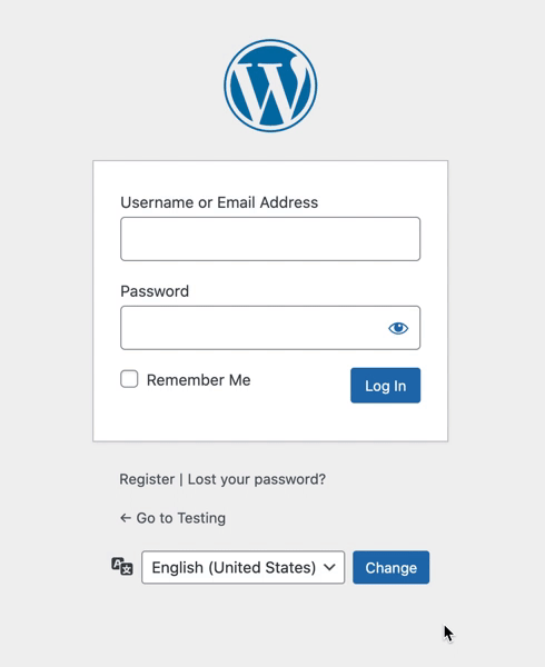 如何禁用 WordPress 登录界面的语言切换器