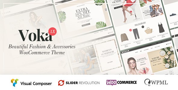  Voka - WordPress theme of fashion cosmetics accessories website