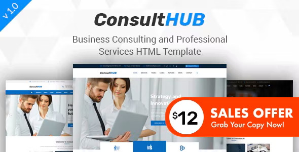 Consult HUB - Business Consulting and Professional Services HTML Template