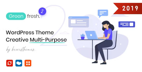  GreenFresh - Creative multi-purpose corporate website template WordPress theme