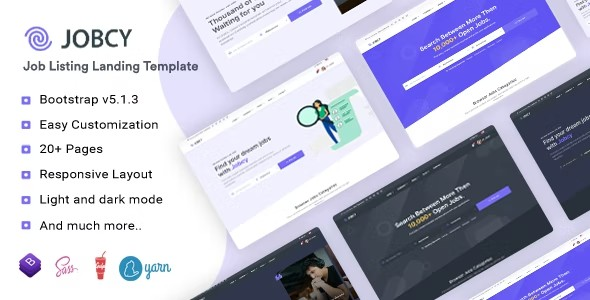  Jobcy - Job Board HTML Template