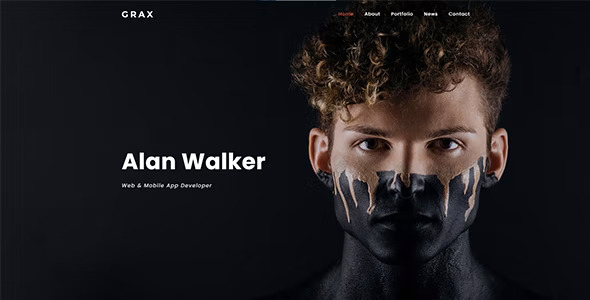 Grax - Resume/ CV / vCard Template