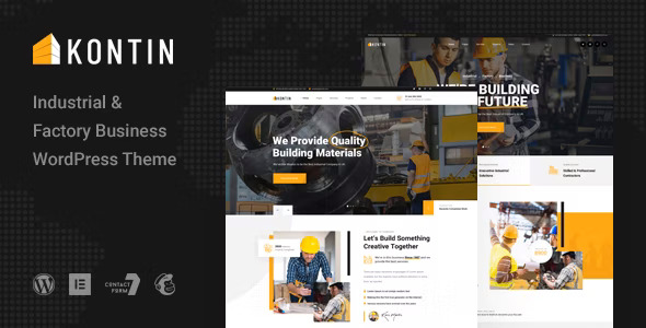 Kontin - Industrial & Factory WordPress Theme