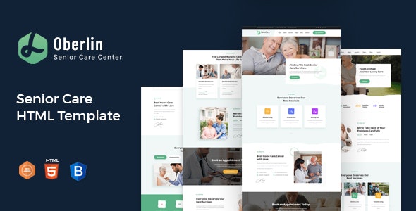 Oberlin - Senior Care HTML Template