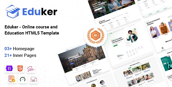 Eduker – Online Course & Education HTML5 Template