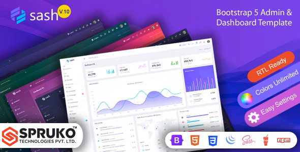 Sash - Bootstrap 5 管理仪表板模板