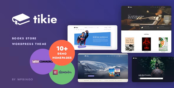 Tikie - Book Store WooCommerce WordPress Theme