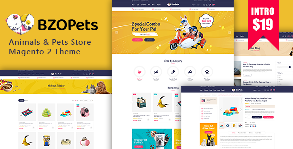 BzoPets - eCommerce Animals & Pets Store Magento 2 Theme