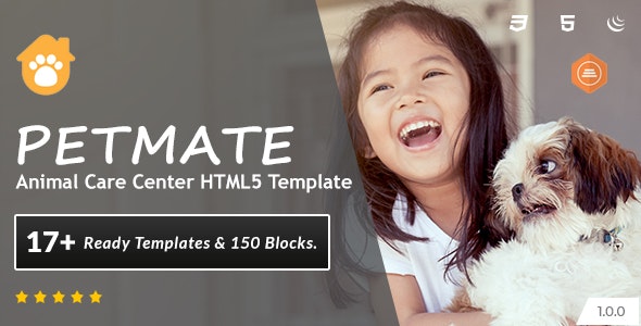  Petmate - Animal Care Center HTML5 Template