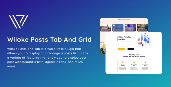  Wiloke Posts Tab And Grid - article calls layout plug-in