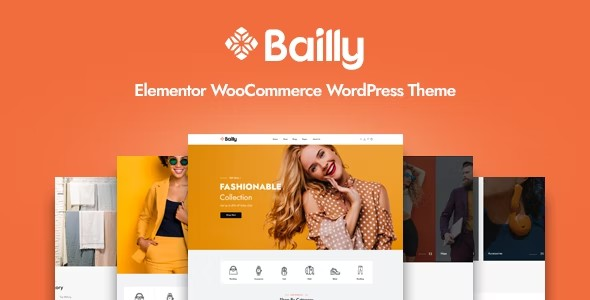  Bailly - Elementor visual e-commerce enterprise website WordPress template