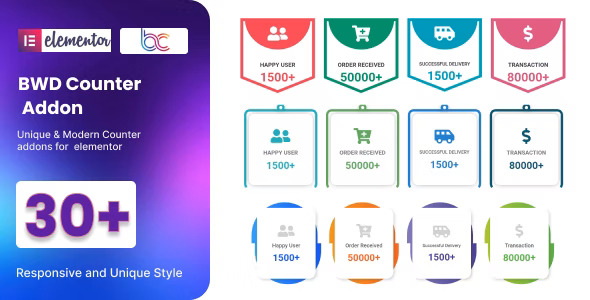 BWD Counter addon for elementor