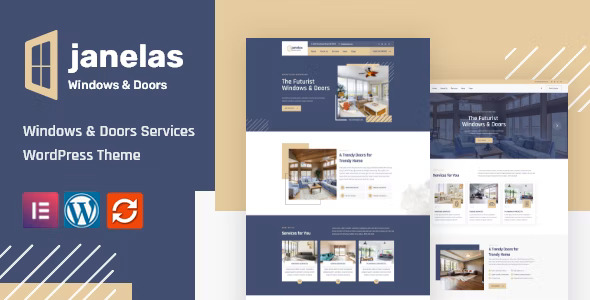  Janelas - Door and Window Service Website Template WordPress Theme