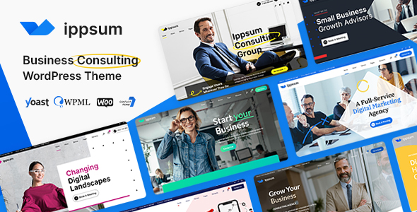  Ippsum - simple enterprise consulting finance and tax bookkeeping website WordPress theme