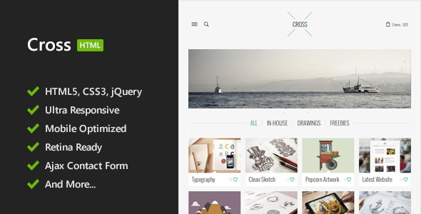 Cross - Minimal HTML5 Template