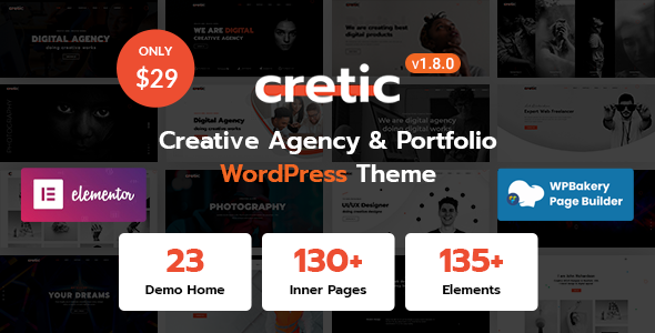 Cretic - Creative Agency WordPress Theme