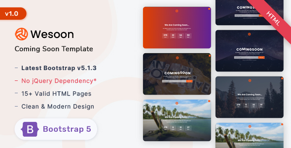  Wesoon - Comingsoon Template