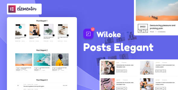  Wiloke Post Elegant Addon for Elementor