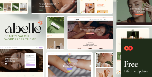  Abelle - Elementor Visual Editing Beauty Salon Website WordPress Theme