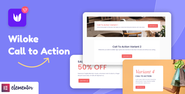  Wiloke Call To Action Addon For Elementor