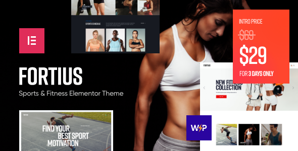 Fortius - Sports & Fitness Elementor WordPress Theme