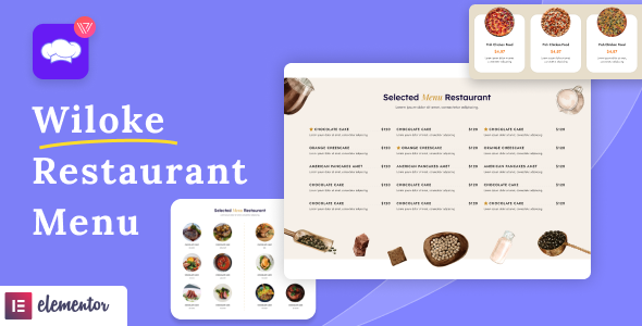  Wiloke Restaurant Menu for Elementor - Food and beverage menu plug-in