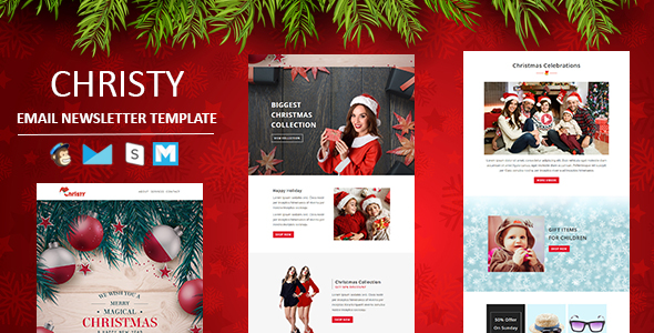  Christy - Responsive Christmas Email Template