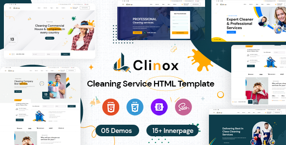  Clinox - Cleaning Services HTML Template